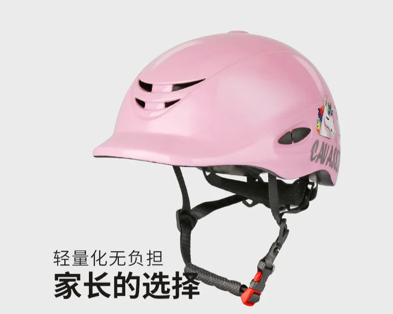 Horse Riding Helmet for Kids, Light Black Head Protector