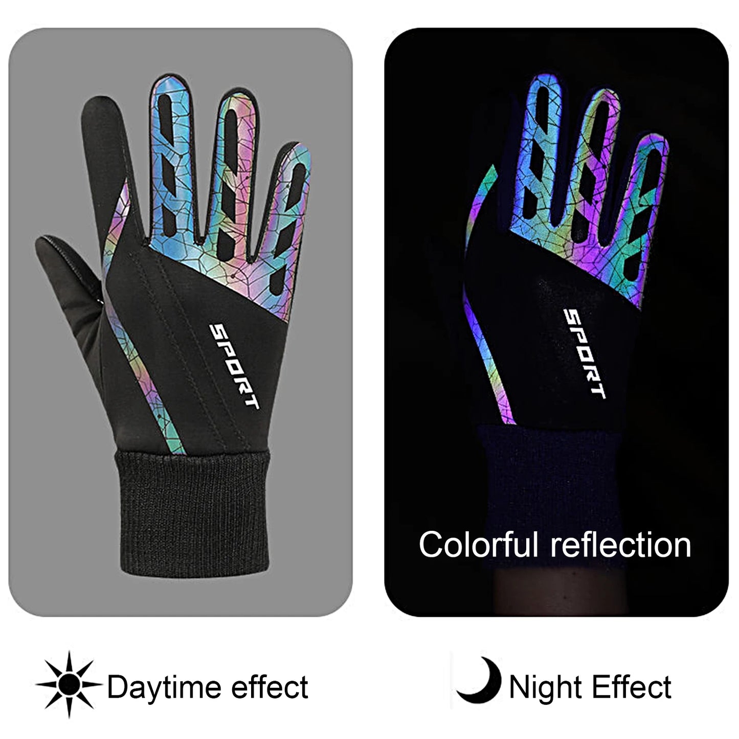 Men Reflective Motorcycle Gloves Guantes Moto Motorbike Motocross Riding Gloves Moto Breathable Riding Gloves
