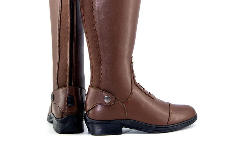 Genuine Leather Professional Equestrian Boots /Horse Riding Cowhide Long Boots