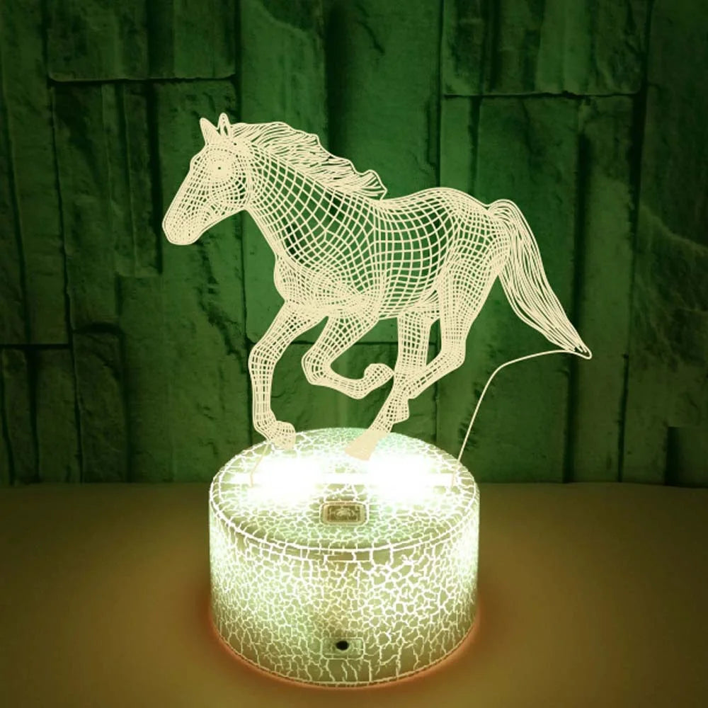 Night Light Horse Table Lamp