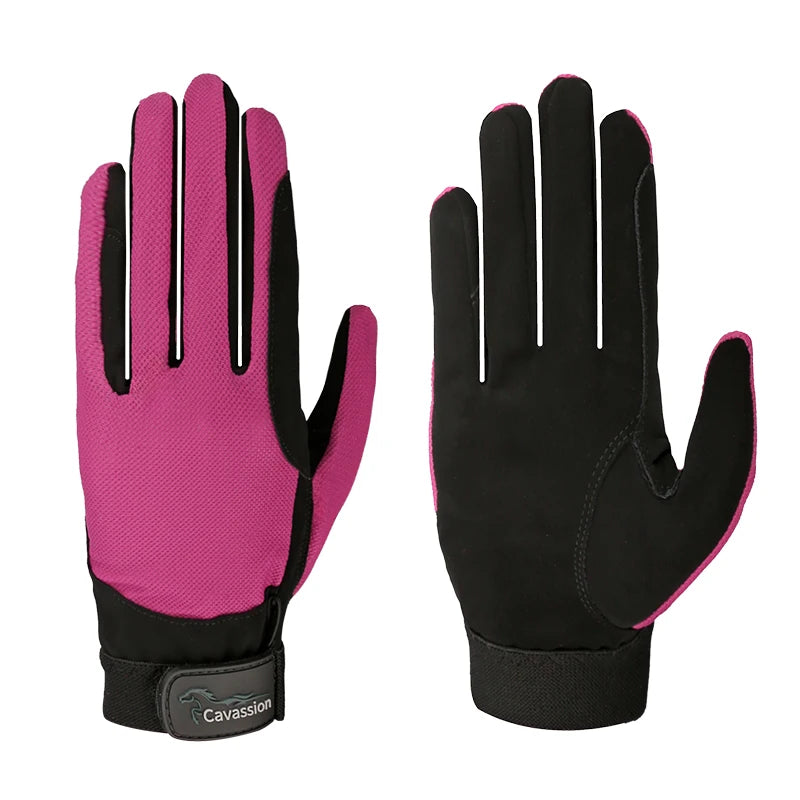 Child Spandex fabric  riding horse  gloves . Ghoddosh