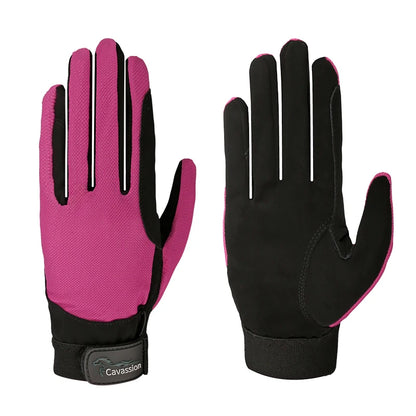 Child Spandex fabric  riding horse  gloves . Ghoddosh