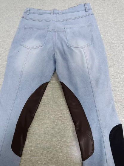 Men's Professional Equestrian Riding Pants - Full Silicone Grip Quick-Dry Breeches @ ghoddosh.com