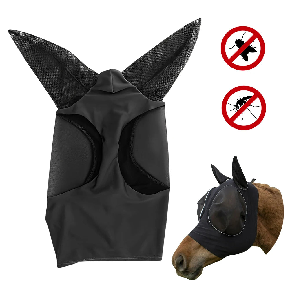 details of Anti-Mosquito Horse Full Face Protection /  Anti-Worms Mesh Mask with Nasal Cover @ ghoddosh.com