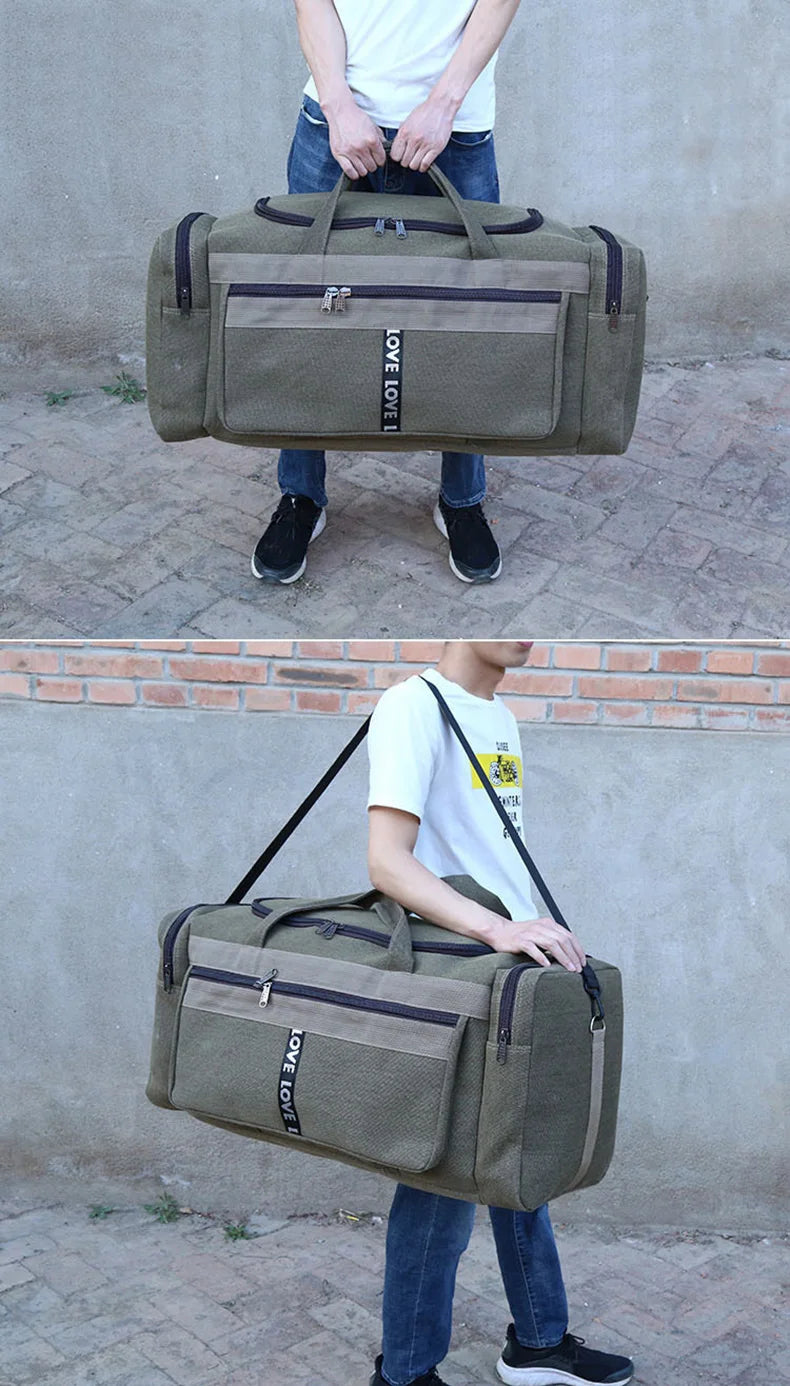 Large Canvas Waterproof  Duffel HandBag