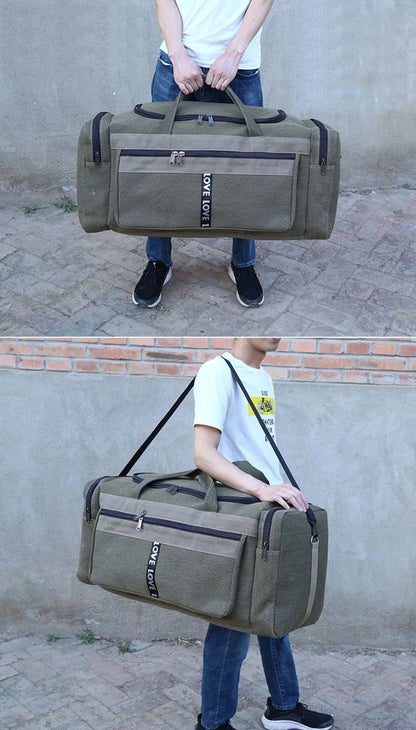 Large Canvas Waterproof  Duffel HandBag