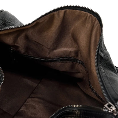 Luxury Genuine Leather Men  Women   Cow Leather Bag - Ghoddosh