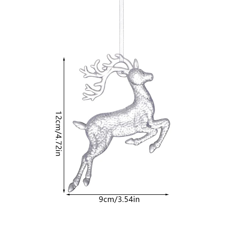 Acrylic Christmas Ornaments Clear Flying Unicorn - Xmas Tree Hanging Pendants  Decorations @ghoddosh.com