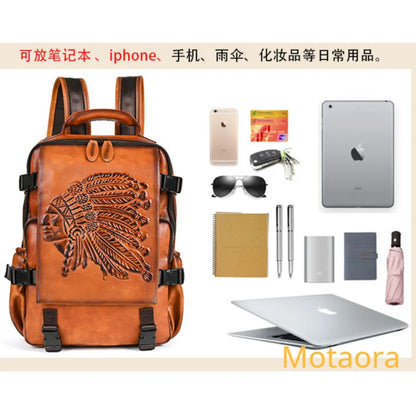 2025 New Handmade Backpack Genuine Leather Cowhide Backpack . Ghoddosh 