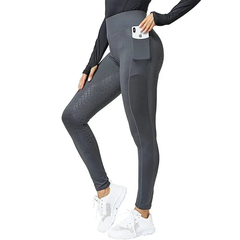 New 2025 Women Equestrian Pants - Full Seat Silicone High Elasticity Riding Pants - ghoddosh