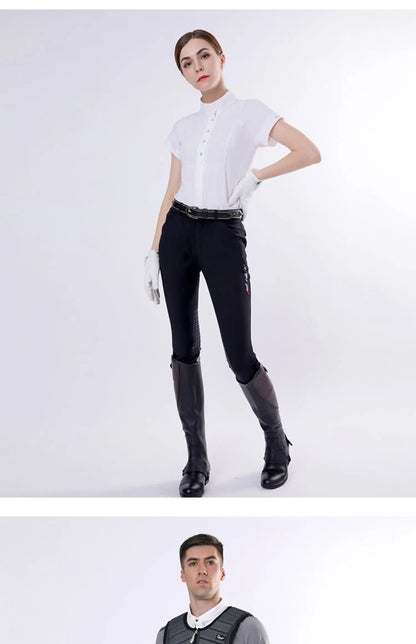 High Quality Half Chaps Full Soft Cow Leather Splicing Horse Riding leg  Protector For Unisex