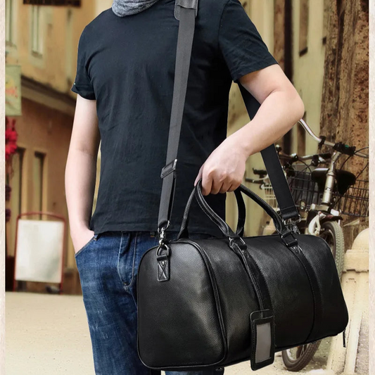 Luxury Genuine Leather Men  Women   Cow Leather Bag - Ghoddosh