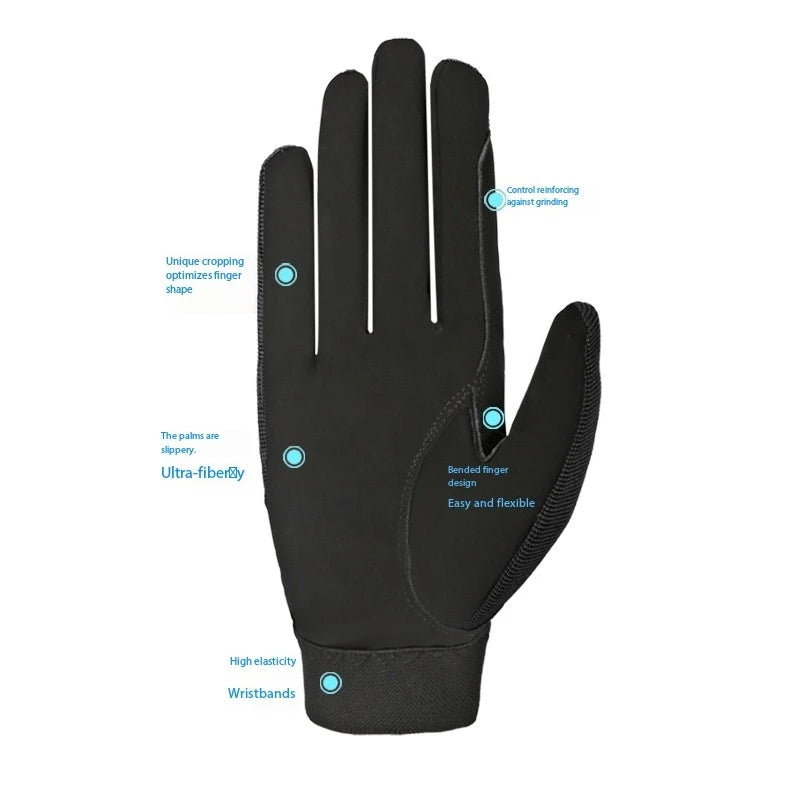 Child Spandex fabric  riding horse  gloves . Ghoddosh