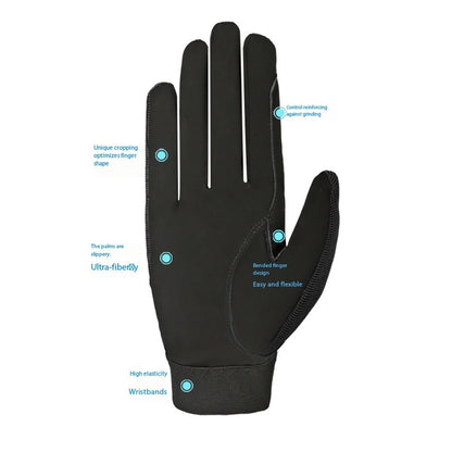 Child Spandex fabric  riding horse  gloves . Ghoddosh