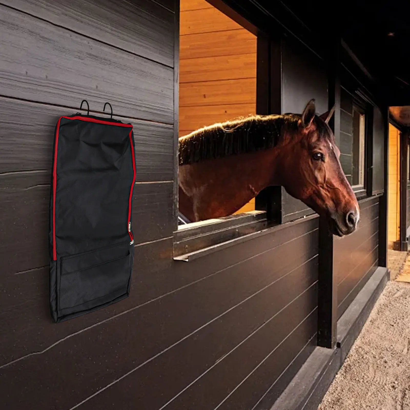 Portable Waterproof Horse Harness Storage Bag With 3 Hooks Rack / Stay Organized Horse Tote Holster Bag  ghoddosh.com