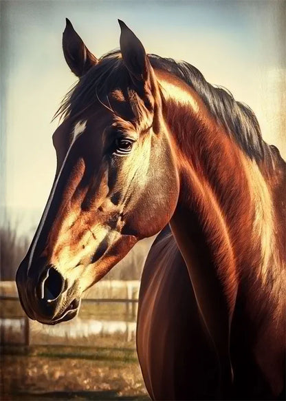 Horse Beautiful Posters and Prints Abstract Canvas Decoration