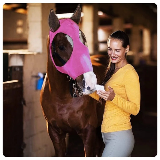 Horse mosquito repellent face mask