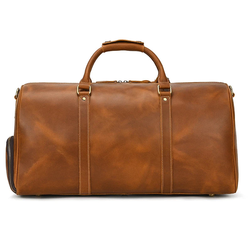 Luxury Genuine cow Leather Equipment Travel Bag - Ghoddosh 
