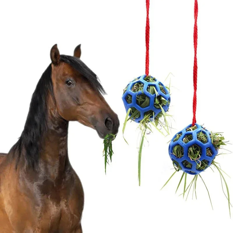 Horse Treat Ball Hay Feeder , A Hanging Feeding Toy for Horses