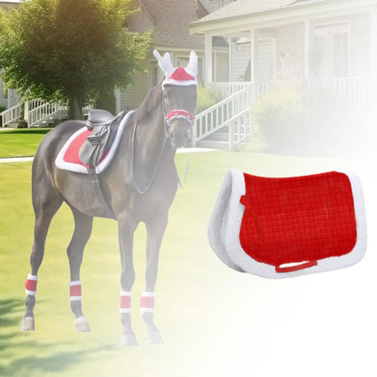 Christmas Costume - Equestrian Blanket for Horses with Saddle Pad @ghoddosh.com