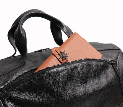 Men's Genuine Leather Handheld Bag, - Ghoddosh
