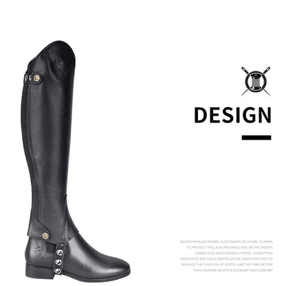 Equestrian Unisex Leather Leg Guards