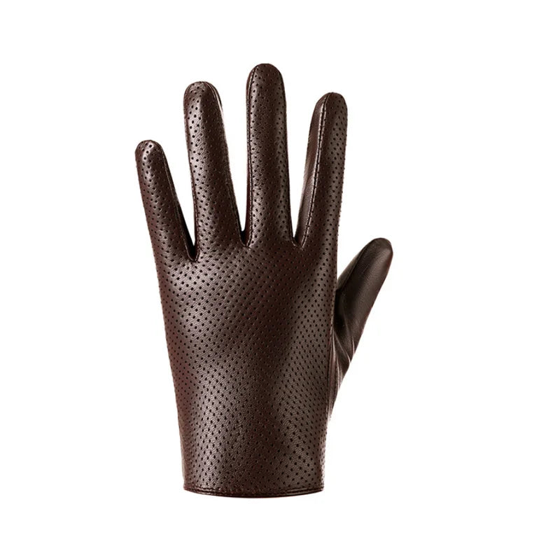 Genuine Leather Men Gloves / Breathable ,thin ,silk lining and Touchscreen Friendly @ghoddos.com