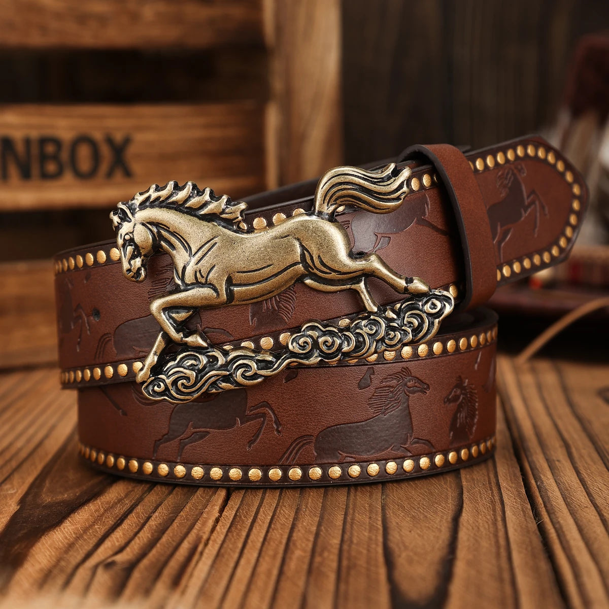 Unisex Vintage Casual PU Belt @ ghoddosh.com