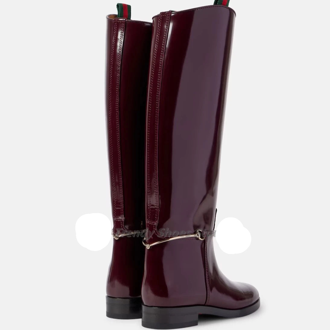 New Thick Heel Round High class British Style  Long Knight Boots