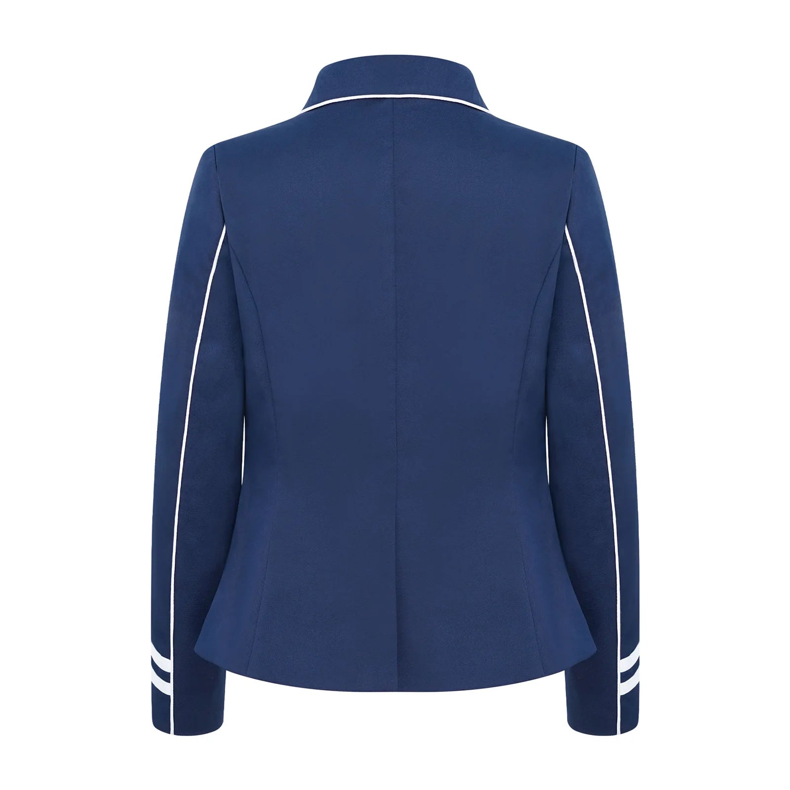 Blue jacket with white accents on a white background @ ghoddosh.com