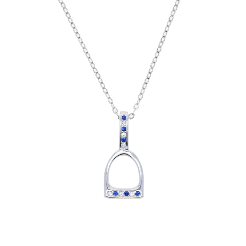 Solid 925 Sterling Silver Horseshoe Necklace @ ghoddosh.com