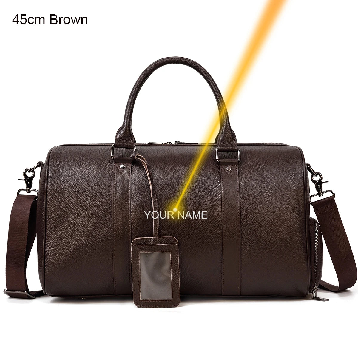 Luxury Genuine cow Leather Equipment Travel Bag - Ghoddosh 