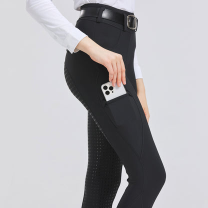 Professional horse riding silicone  pants  / anti-slip , quick-dry & tight-fitting