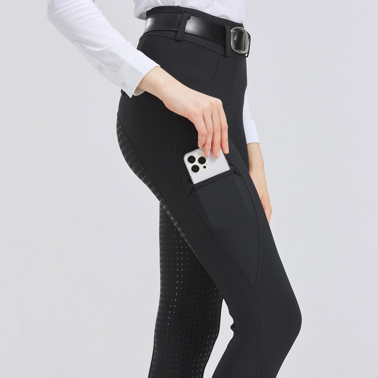 Professional horse riding anti-slip Breeches / quick-dry tight-fitting pants for Equestrian Activities . Ghoddosh