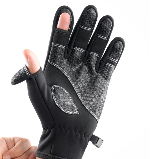 Unisex Winter Warm Outdoor Riding   Non-slip Gloves /  Two-finger Touch Screen  - mobile friendly