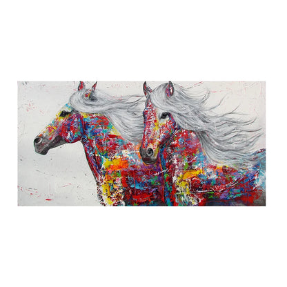 Abstract Art Painting  Horses Canvas Posters Décor