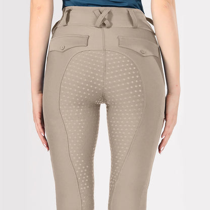 Horse Riding Pants  Women Equestrian  Full Seat Silicone Breeches - Ghoddosh