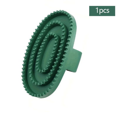 Equestrian Rubber  Cleaning & Massage Brush , Horse  Grooming Durable Detangling Tool @ ghoddosh.com