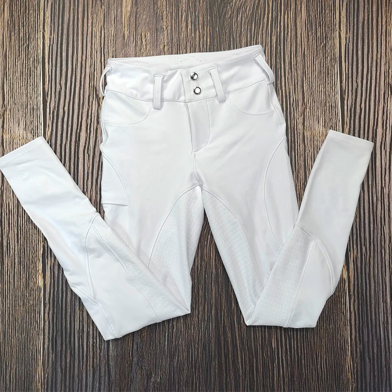 Full Seat Grip Equestrian Breeches with Rider Pocket  /  Women Horse Riding Tights  ghoddosh.com