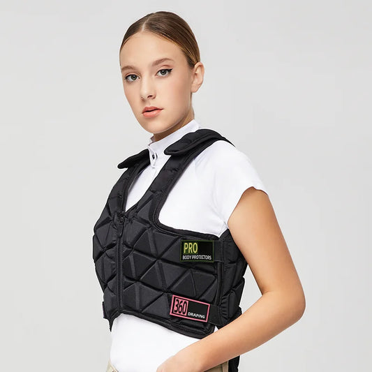 Equestrian Armor for Adults, Protective Vest, High-thickness, Shock-absorbing Layer, Safety Insurance . Ghoddosh