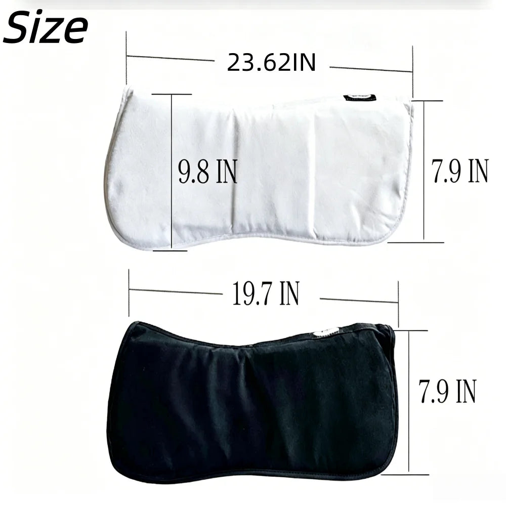 Memory Foam Half Pad for Horses – Shock-Absorbing Suede Saddle Cushion for Pressure Relief @ ghoddosh.com