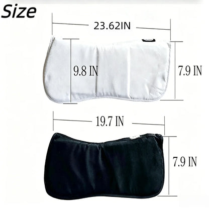 Memory Foam Half Pad for Horses – Shock-Absorbing Suede Saddle Cushion for Pressure Relief @ ghoddosh.com