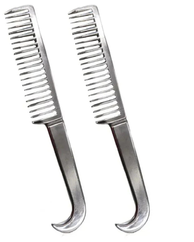 Horse Thickened Tooth Grooming Metal Comb - Ghoddosh