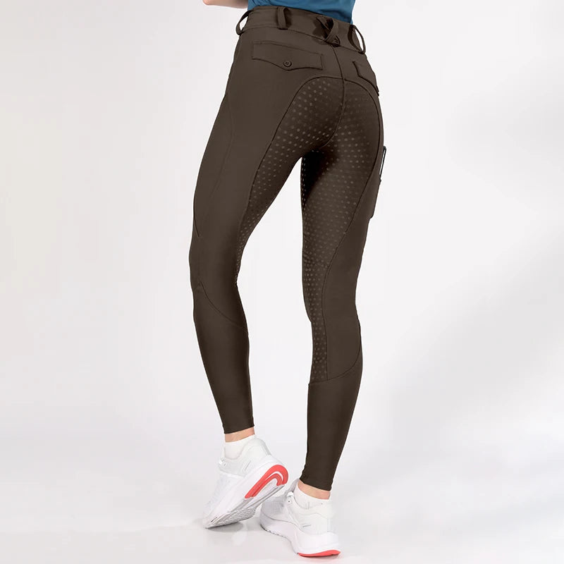Horse Riding Pants  Women Equestrian  Full Seat Silicone Breeches - Ghoddosh