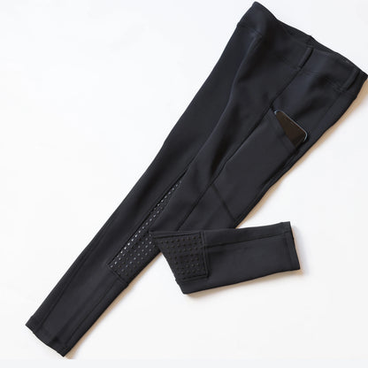  Kids’ Spring & Autumn Full-Silicone Riding Breeches – Brushed, Elastic & Soft