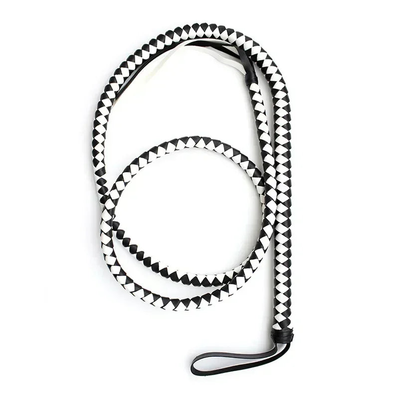 New Black Horse Riding Crop with Stylish Red & Pink Accents - Lightweight & Durable @ghoddosh.com