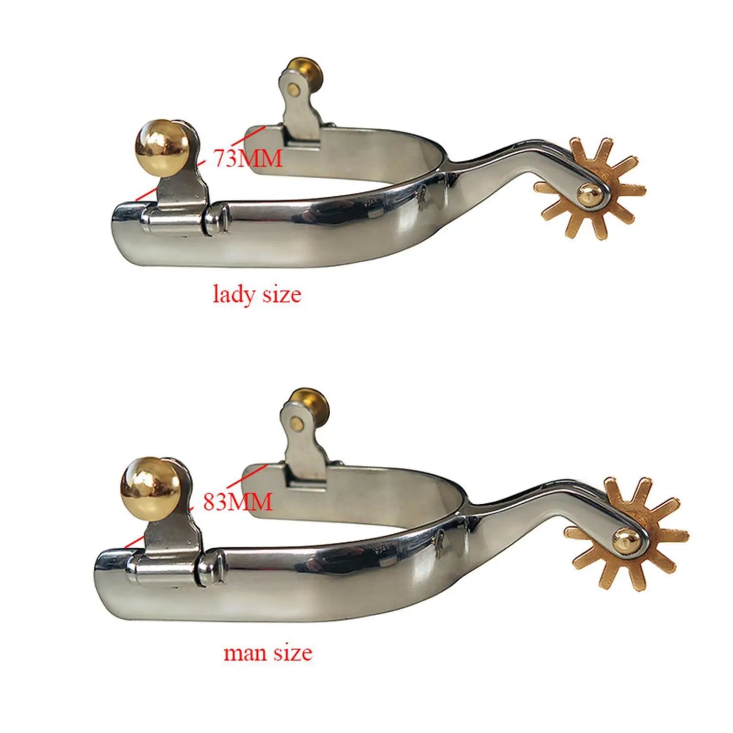 Equestrian / Horse Riding Anti Rust Western Style Spurs