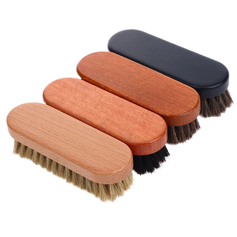 Wooden horse care Hair Polishing And Cleaning Brush