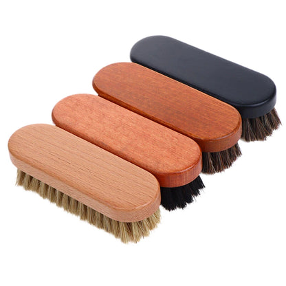 Wooden horse care Hair Polishing And Cleaning Brush