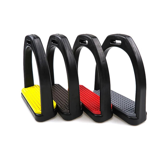 1 Pair Horse Stirrups / High quality Plastic  Stirrups with Non-Slip Rubber Pad.  Ghoddosh